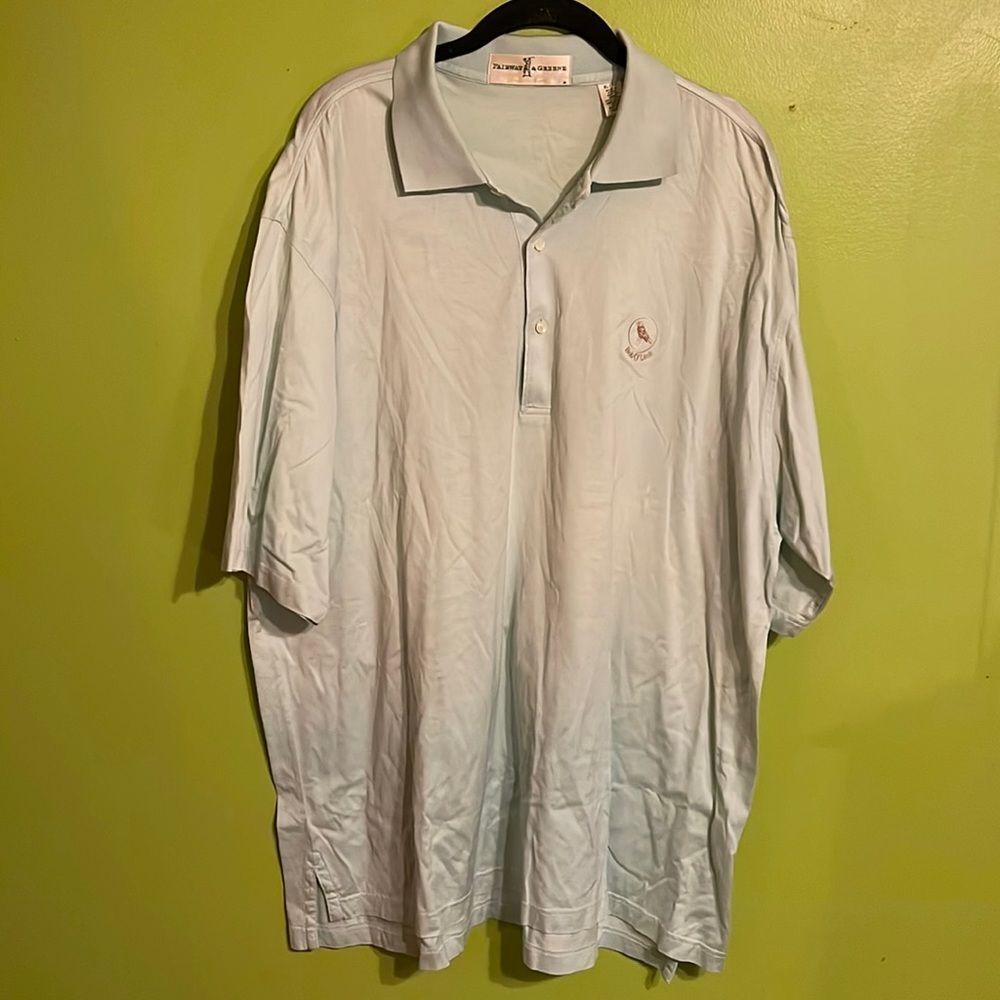 Fairway & Greene Men’s Mint Golf Polo Shirt Size XL